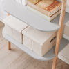 SoBuy HSTR02-HG Bibliothèque avec 4 Niveaux, pour Salon et Chambre, Rangement Optimisé, Design Fonctionnel, Usage Quotidien, Pratique – L65×P39×H169 cm, Gris