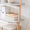 SoBuy HSTR02-HG Bibliothèque avec 4 Niveaux, pour Salon et Chambre, Rangement Optimisé, Design Fonctionnel, Usage Quotidien, Pratique – L65×P39×H169 cm, Gris