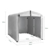 SoBuy KLS11-II-L Abri Vélo Extérieur Imperméable 159x219 cm – Garage Vélo et Moto avec Porte Verticale Gain de Place