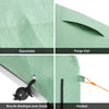 SoBuy KLS11-L-GR Abri de Jardin Imperméable avec Crochets, pour Vélo, Moto et Outils, Résistant à l’Humidité, Rangement Optimisé – L159×P219×H165 cm, Vert