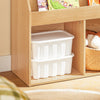 SoBuy KMB01-N Bibliothèque Enfant Montessori Naturelle – 3 Étagères, 2 Compartiments, 80 cm
