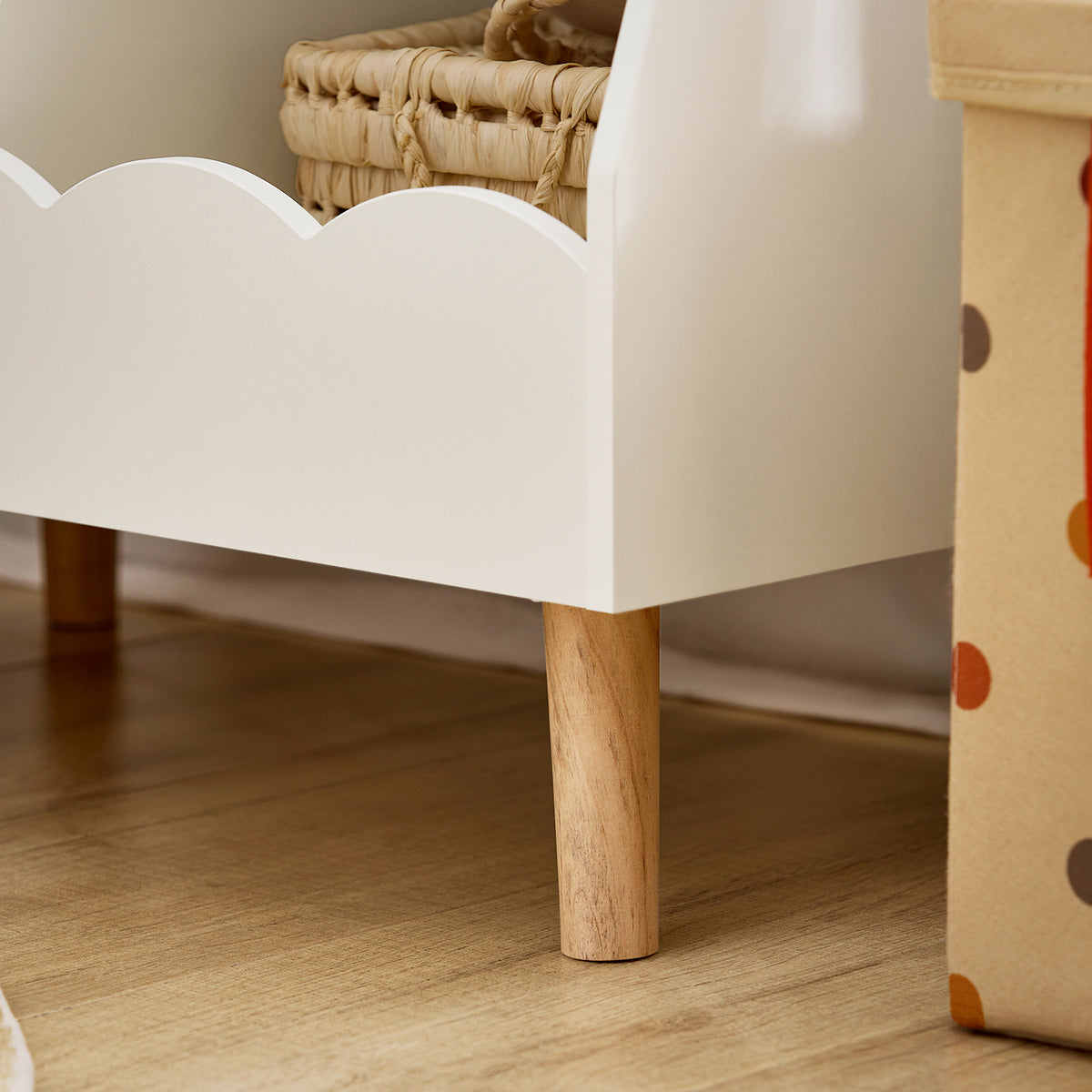 SoBuy KMB100-K-W Bibliothèque Enfant, Étagère à Livres, Étagère de Rangement Jouets pour Enfants, 2 Compartiments Ouverts