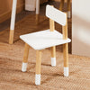SoBuy KMB113-W Ensemble Table Enfant + 2 Chaises – Compartiment, 2 Boîtes de Rangement, Chaises Rangeables, Blanc
