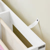 SoBuy KMB119-W Bibliothèque Enfant Montessori avec Étagère Inclinée, Poches Tissu et Pieds en Bois de Pin – L80×P40×H80 cm, PB/MDF E1, Blanc