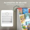 SoBuy KMB32-W Bibliothèque Montessori Enfant – 4 Compartiments pour Livres et Jouets, Blanc