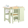 SoBuy KMB60-GR Table et Chaise Enfant avec Rangement – Bureau Enfant 2 Étagères, Porte-Papier et Rangements Stylos, Vert