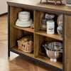 SoBuy KNL01-F Ìlot Central Cuisine Industriel 170 cm – Plan de Travail XXL, Buffet Bar Vintage