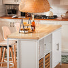 SoBuy KNL09-WN Meuble Îlot Central de Cuisine 3-en-1 Buffet Salle à Manger avec 4 Compartiments Ouverts et Placard Meuble de Cuisine 170x60x89 cm Blanc