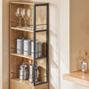 SoBuy NSR13-N Meuble 20 cm Entre Frigo et Mur – Rangement Gain de Place, Style Naturel