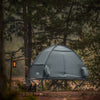 SoBuy OGS32-II-HG Tente de Camping 3 en 1 avec Lit de Camp et Moustiquaire – 1 Personne, L193×P160×H86 cm, Charge 114 kg, Kaki