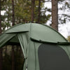 SoBuy OGS32-II-L-GR Tente de Camping 3 en 1 avec Lit de Camp et Moustiquaire – 2 Personnes, L193×P188×H145 cm, Charge 180 kg, Gris