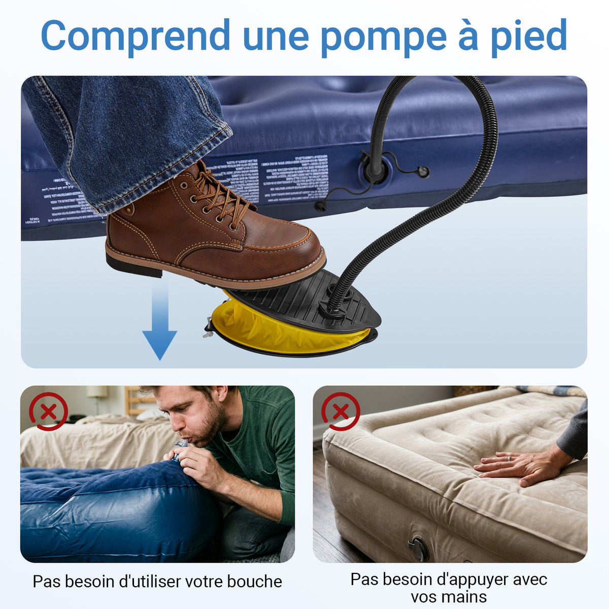 SoBuy Tente de Camping extérieure Tentes Double avec Crochet pour Lampe et Sacs de Rangement pour Chaussures Tente 3-en-1