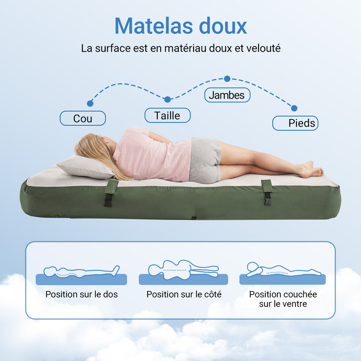 SoBuy Tente de Camping extérieure Tentes Double avec Crochet pour Lampe et Sacs de Rangement pour Chaussures Tente 3-en-1