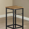 SoBuy OGT10-PF Lot Table et 2 Tabourets Ensemble Table de Bar Bistrot + 2 Chaises de Bar avec Repose-Pieds Table Haute Cuisine