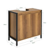 SoBuy BZR63-II-PF Meuble sous Lavabo Housse Colonne Lavabo