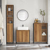 SoBuy BZR65-PF Meuble Salle de Bain avec Panier à Linge Amovible et 3 Étagères Ouvertes – L60×P30×H90 cm, Charge 40 kg, Bois-Métal Beige