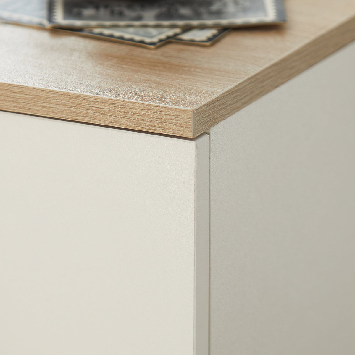SoBuy FBT111-WN Table de Chevet Étroite 20 cm avec Tiroir et Étagère – Bois Noyer, 60 cm
