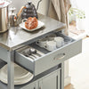 SoBuy FKW22-HG Desserte Cuisine avec Roulettes, Format Compact, Usage Polyvalent, Mobile, pour Cuisine et Salle à Manger, Usage Quotidien – L60×P44×H92 cm, Gris