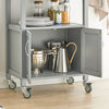 SoBuy FKW22-HG Desserte Cuisine avec Roulettes, Format Compact, Usage Polyvalent, Mobile, pour Cuisine et Salle à Manger, Usage Quotidien – L60×P44×H92 cm, Gris