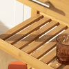 SoBuy FKW28-HG Chariot de Cuisine de Service Roulant, Etagère de la Cuisine, Plateau en Marbre