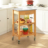 SoBuy FKW28-HG Chariot de Cuisine de Service Roulant, Etagère de la Cuisine, Plateau en Marbre
