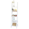 sobuyes.shopG101-W Étagère style échelle Bibliothèque, 5 étages –Blanc