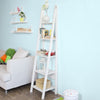 sobuyes.shopG101-W Étagère style échelle Bibliothèque, 5 étages –Blanc