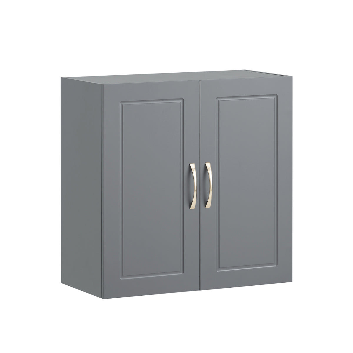 sobuyes.shopG231-DG Meuble Haut Salle de Bain Suspendu Armoire Murale avec Étagère Réglable et Porte Rangement Mural Compact pour