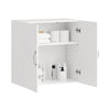 sobuyes.shopG231-W Meuble Haut Salle de Bain Suspendu Armoire Murale avec Étagère Réglable et Porte Rangement Mural Compact pour