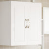sobuyes.shopG231-W Armoire Murale Salle de Bain avec Porte et Étagère Réglable – L60×P30×H60 cm, Charge 25 kg, MDF E1, Blanc