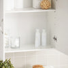 sobuyes.shopG231-W Armoire Murale Salle de Bain avec Porte et Étagère Réglable – L60×P30×H60 cm, Charge 25 kg, MDF E1, Blanc