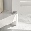sobuyes.shopG237-II-W Meuble Sous Vasque 60 cm avec Porte à Lamelles – Étagère Réglable, Blanc