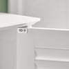 sobuyes.shopG237-W Meuble Sous-Lavabo Meuble de Salle de Bain Vasque, 2 portes et 2 étages