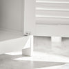 sobuyes.shopG237-W Meuble Sous-Lavabo Meuble de Salle de Bain Vasque, 2 portes et 2 étages