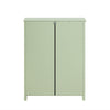 SoBuy FSB72-GR Meuble d’Entrée Rotin Vert avec 4 tiroirs 70x34x90cm, Style Bohème Naturel