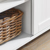 SoBuy FSB74-W Meuble d’Entrée avec Rangement Chaussures Intégré – 2 Portes Coulissantes et 2 Tiroirs – Entrée Organisée – 104x35x93 cm Blanc