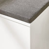 SoBuy FSR117-W Banc à Chaussures avec Coussin Rembourré et 2 Portes, Meuble d'Entrée – 90x34x46 cm, Blanc