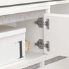 SoBuy FSR134-W Banc à Chaussures Modulable avec Armoire sur Pieds, Meuble d'Entrée – 124x24x126 cm, Blanc