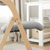 SoBuy FST92-N Chaise Pliante Rembourrée en Bois – Gain de Place – Gris