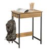 SoBuy FWT43-N Petit Bureau avec 1 Tiroir et 2 Crochets Bureau Gaming avec Etagères de Rangement Desk Multifonctionnel pour Ch