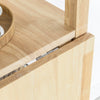 SoBuy FWT70-N Table de Salle à Manger Pliante avec étagères latérales, Table à Manger en Bois d'hévéa, Table à Dîner Pliable, Table en Bois pour Cuisine, Salle à Manger, Salon et Balcon, 60x98x126cm