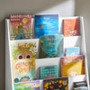 SoBuy KMB32-W Bibliothèque Montessori Enfant – 4 Compartiments pour Livres et Jouets, Blanc