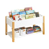 SoBuy KMB35-W Bibliothèque Enfants, Étagère à Livres, Étagère de Rangement pour Livres et Jouets, Meuble de Rangement, Organi
