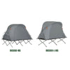 SoBuy OGS60-HG Lit de Camping Pliable en Aluminium Léger, 3 en 1 avec Toit Anti-UV + Matelas Gonflable Intégré + Sac de Transport, 1 Personne