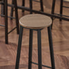 SoBuy OGT22-SCH Ensemble Table Haute et 4 Tabourets de Bar avec Repose-Pieds – L120×P40×H100 cm, Tabouret 150 kg, MDF + Acier Noir