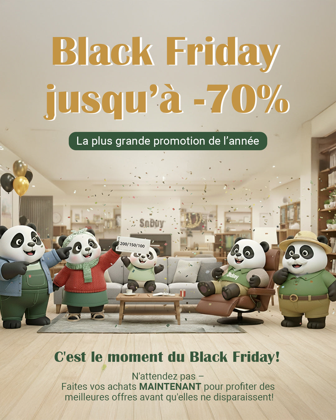 Méga Promo Black Friday chez SoBuy — Jusqu’à -70 % !