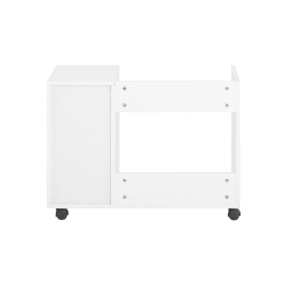SoBuy ASK02-W Caisson de Bureau à roulettes, Support Imprimante Roulant, Organiseur Bureau Bureau