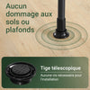 sobuyes.shopG34-II-SCH Dressing télescopique sans perçage 124–226 cm avec tringles et étagères – Penderie ouverte noire