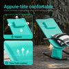 SoBuy OGS28-TBx2 Lot de 2 Chaise Longue Transat de Jardin Bascule avec Appui-tête Réglable et Pochette latérale