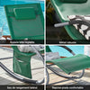 SoBuy OGS28-WDx2 Lot de 2 Chaise Longue Transat de Jardin Bascule avec Appui-tête Réglable et Pochette latérale